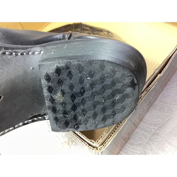 Laredo Cowboy Boots Men’s Black Leather* Sz 11 EW *Hawk*Western Style*Box - Picture 15 of 16